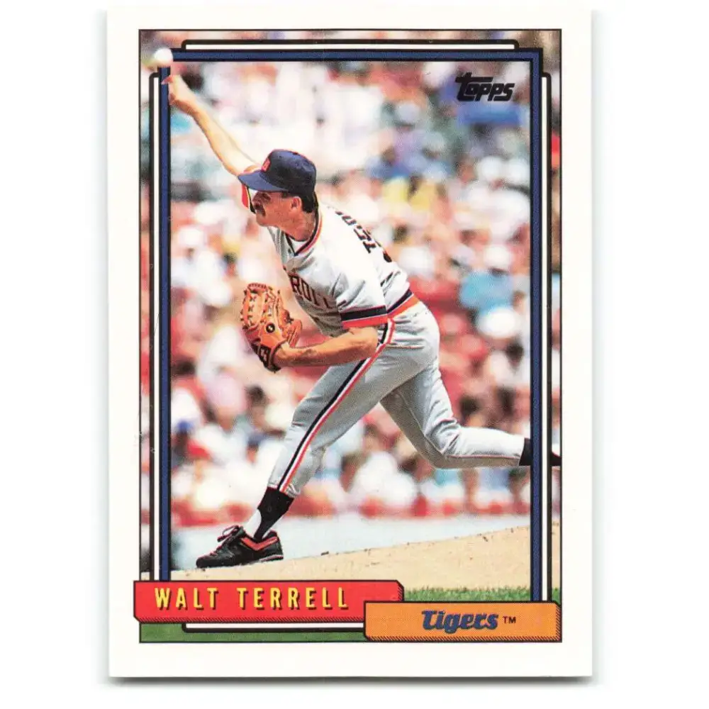 1992 Topps #722 Walt Terrell NM-MT Detroit Tigers Baseball Card - Baseball Card Single