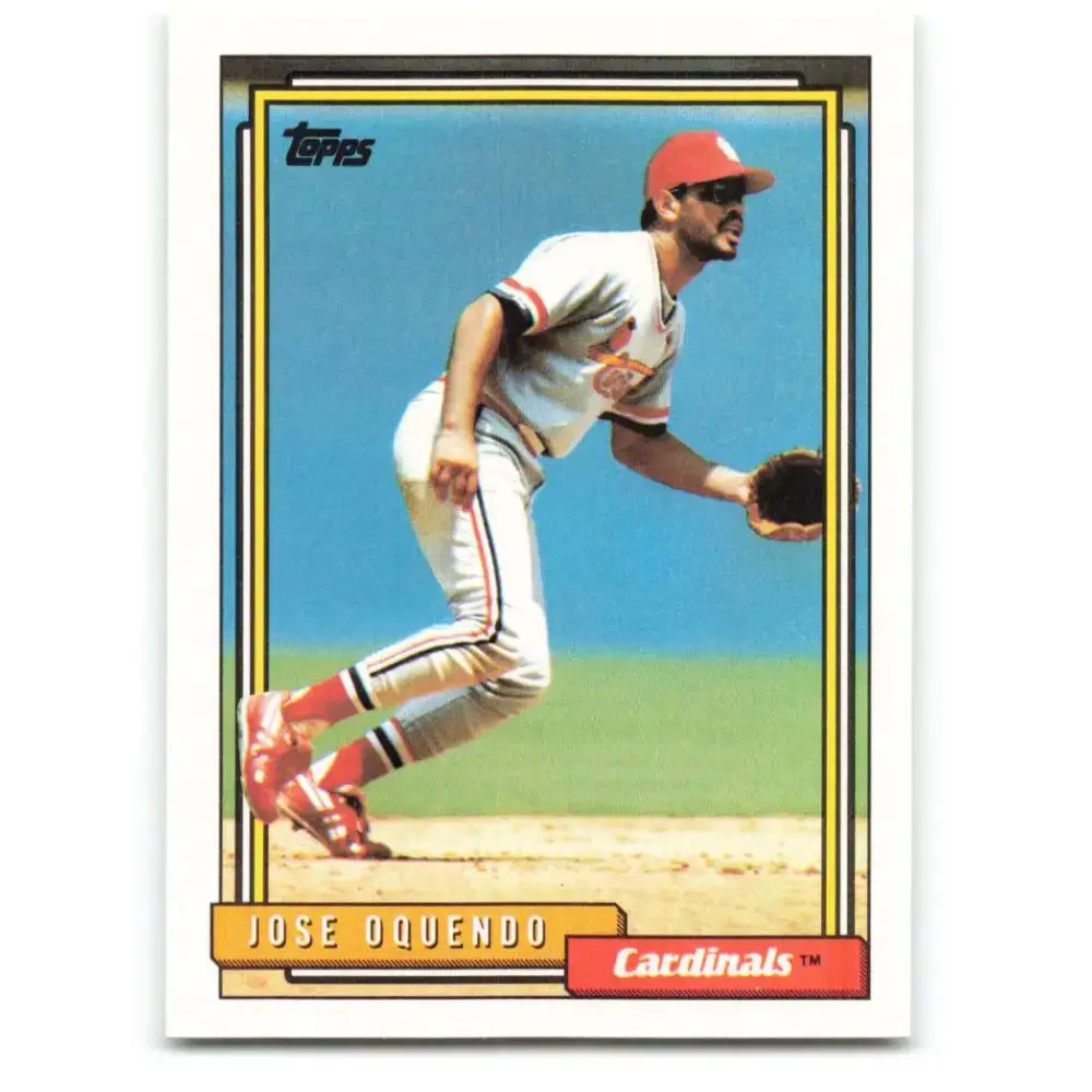1992 Topps #723 Jose Oquendo NM-MT St. Louis Cardinals Baseball Card - Baseball Card Single
