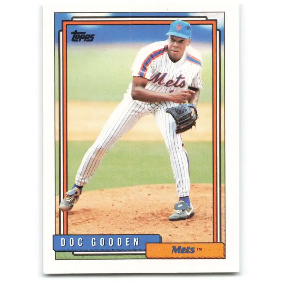 1992 Topps #725 Dwight Gooden NM-MT New York Mets Baseball Card - Baseball Card Single
