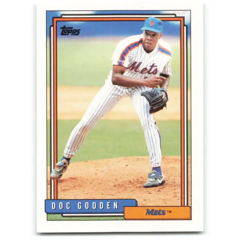 1992 Topps #725 Dwight Gooden NM-MT New York Mets Baseball Card - Baseball Card Single