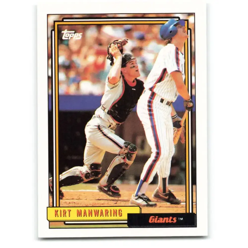 1992 Topps #726 Kirt Manwaring NM-MT San Francisco Giants Baseball Card - Baseball Card Single