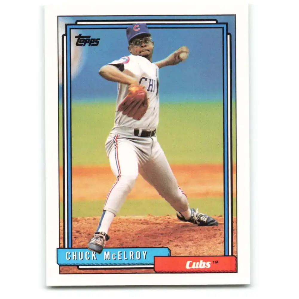 1992 Topps #727 Chuck McElroy NM-MT Chicago Cubs Baseball Card - Baseball Card Single