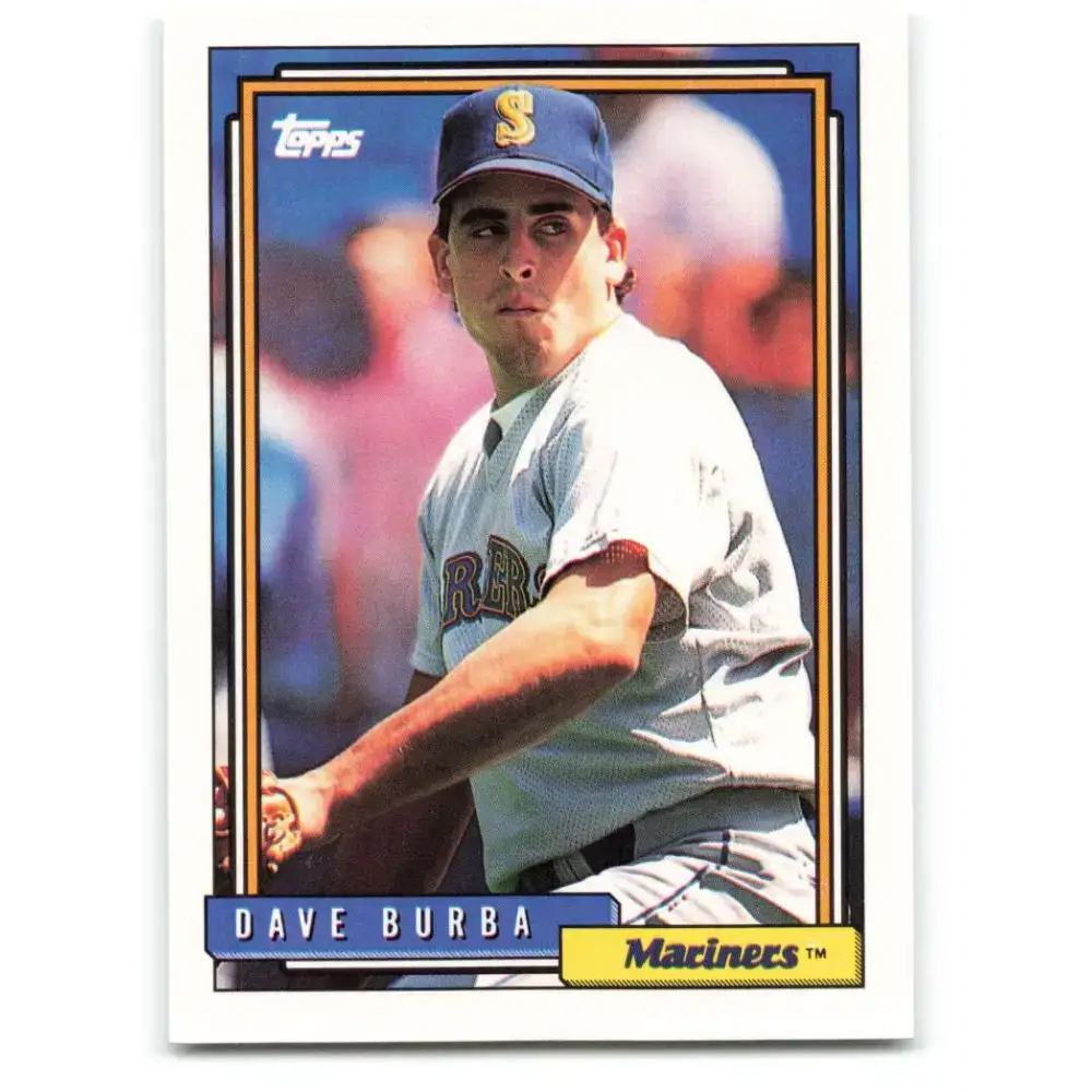 1992 Topps #728 Dave Burba NM-MT Seattle Mariners Baseball Card - Baseball Card Single