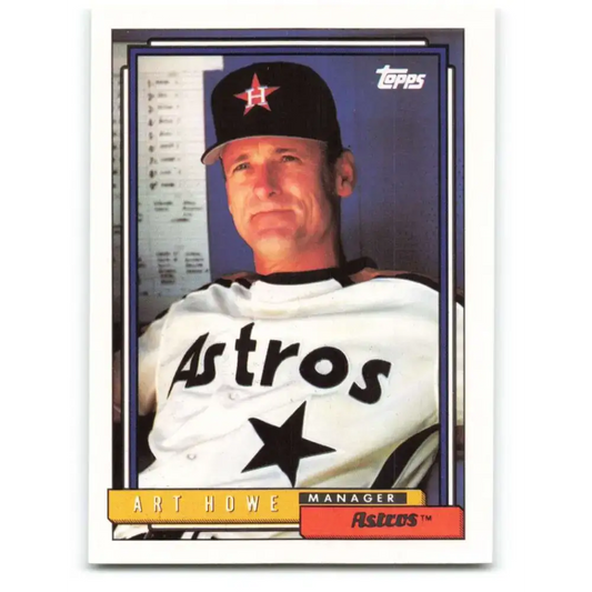 1992 Topps #729 Art Howe NM-MT Houston Astros Baseball Card