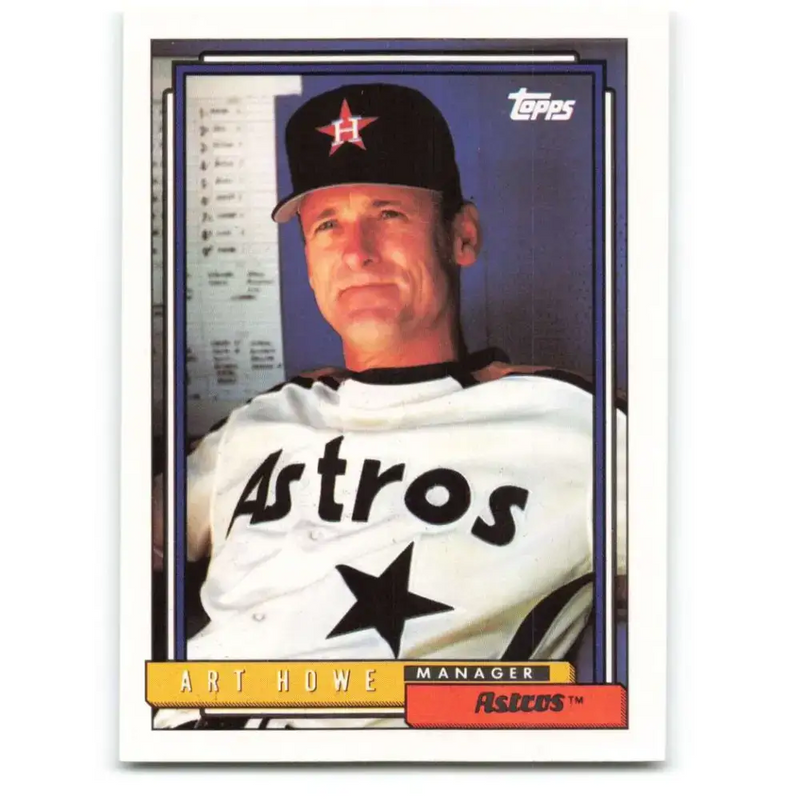 1992 Topps #729 Art Howe NM-MT Houston Astros Baseball Card - Baseball Card Single