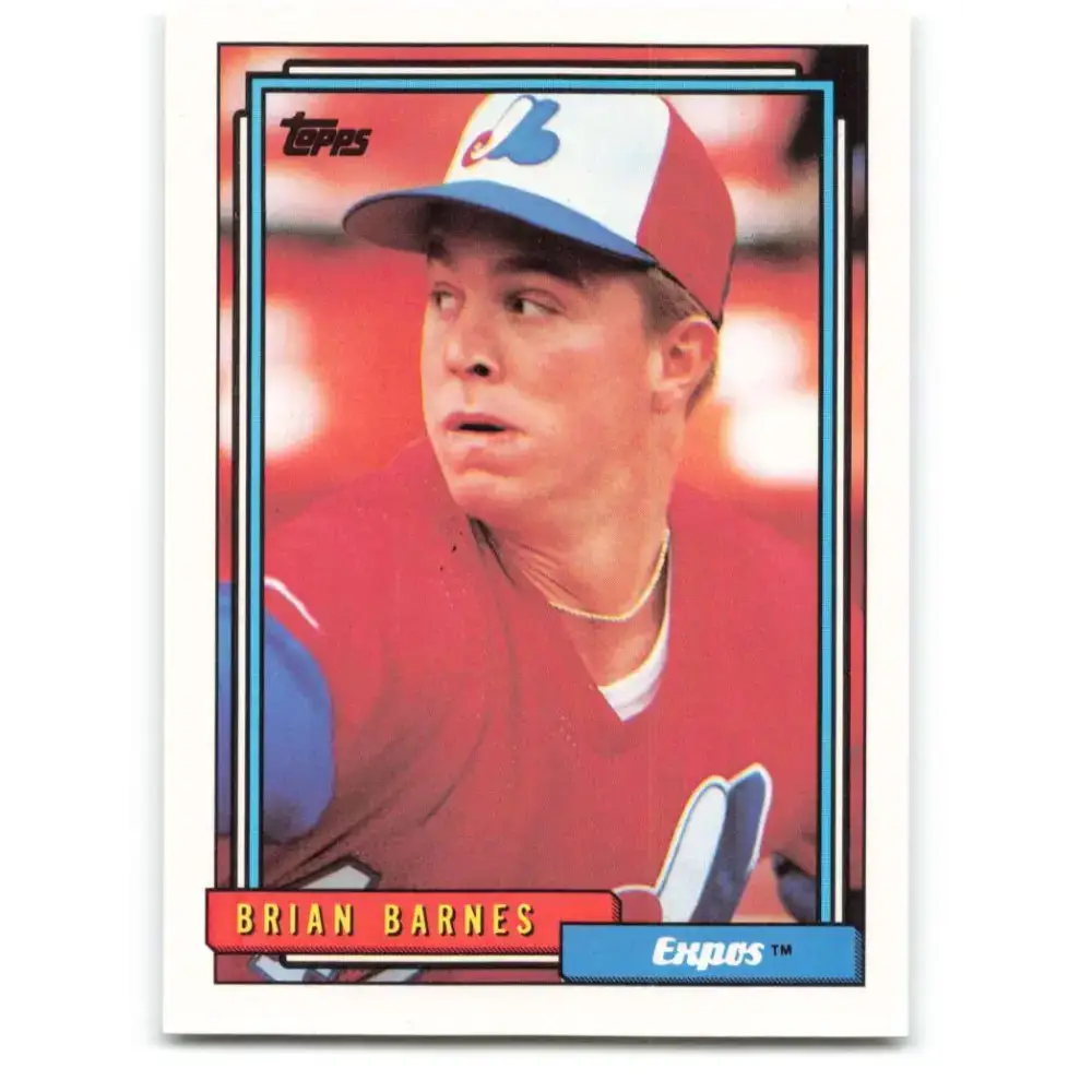 1992 Topps #73 Brian Barnes NM-MT Montreal Expos Baseball Card - Baseball Card Single