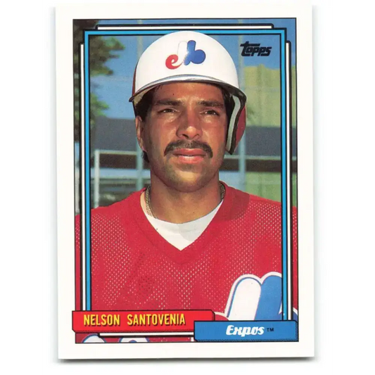 1992 Topps #732 Nelson Santovenia EX Excellent Montreal Expos Baseball Card - Baseball Card