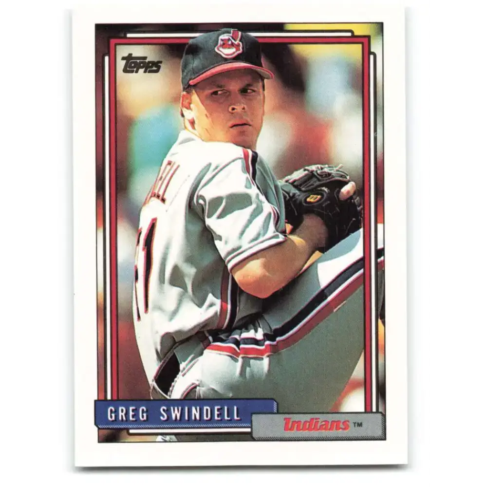 1992 Topps #735 Greg Swindell NM-MT Cleveland Indians Baseball Card - Baseball Card Single