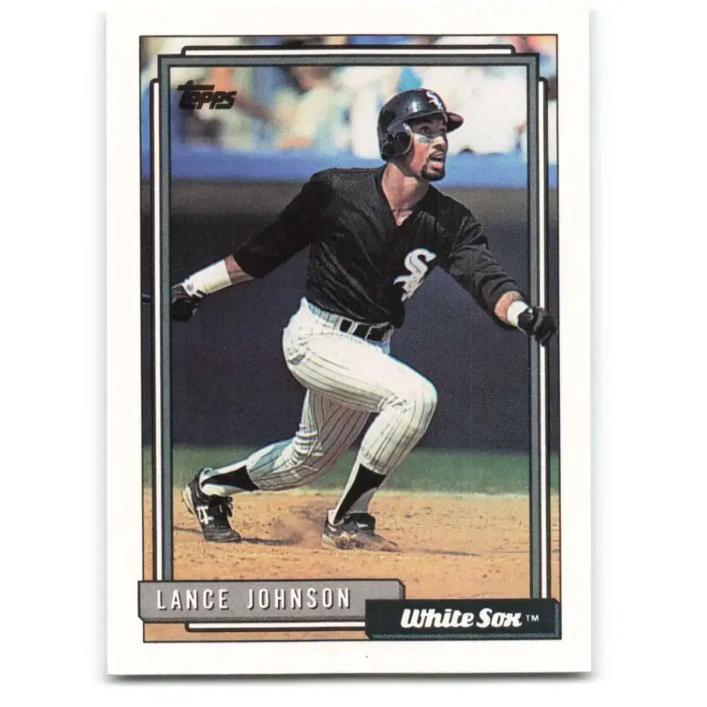 1992 Topps #736 Lance Johnson EX Excellent Chicago White Sox Baseball Card - Baseball Card Single