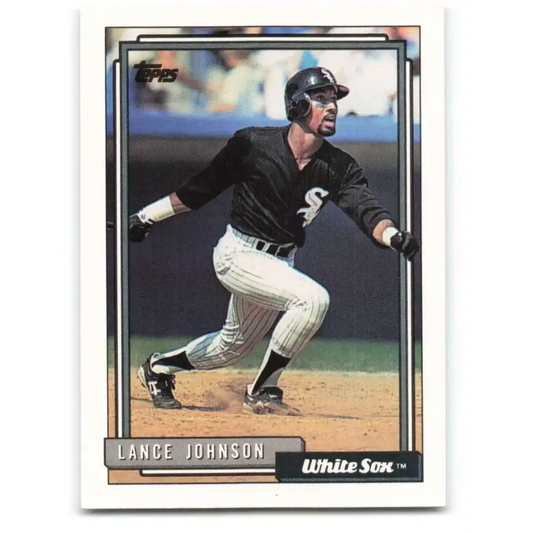 1992 Topps #736 Lance Johnson NM-MT Chicago White Sox Baseball Card - Baseball Card Single
