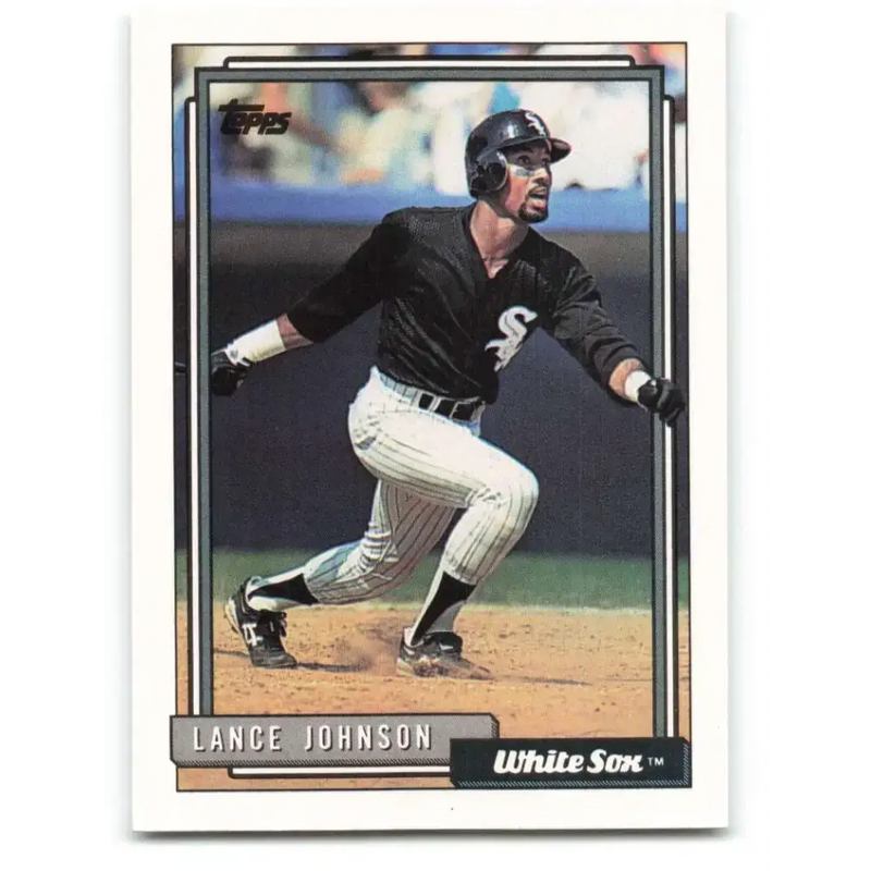 1992 Topps #736 Lance Johnson NM-MT Chicago White Sox Baseball Card - Baseball Card Single