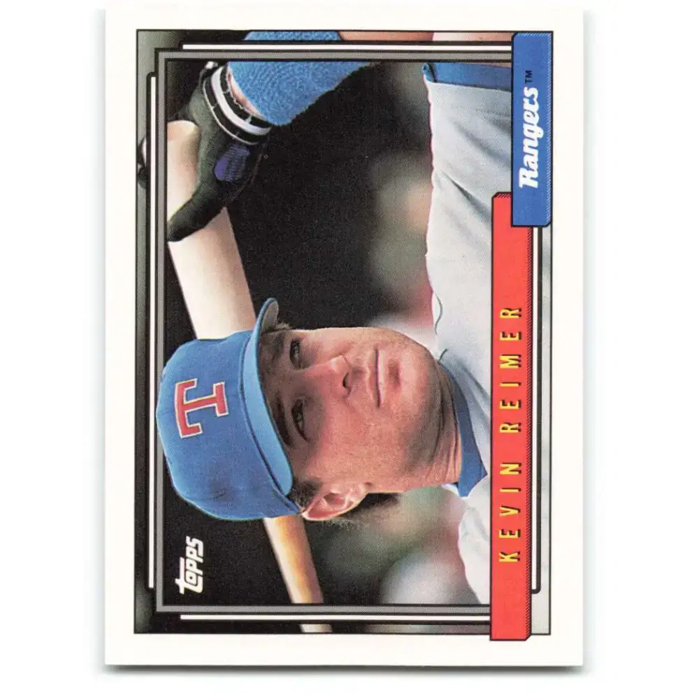 1992 Topps #737 Kevin Reimer NM-MT Texas Rangers Baseball Card - Baseball Card Single
