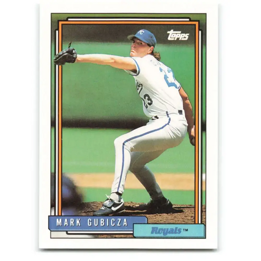 1992 Topps #741 Mark Gubicza EX Excellent Kansas City Royals Baseball Card - Baseball Card
