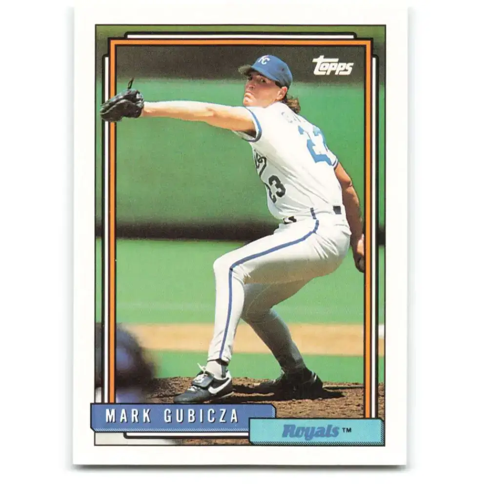 1992 Topps #741 Mark Gubicza NM-MT Kansas City Royals Baseball Card - Baseball Card Single