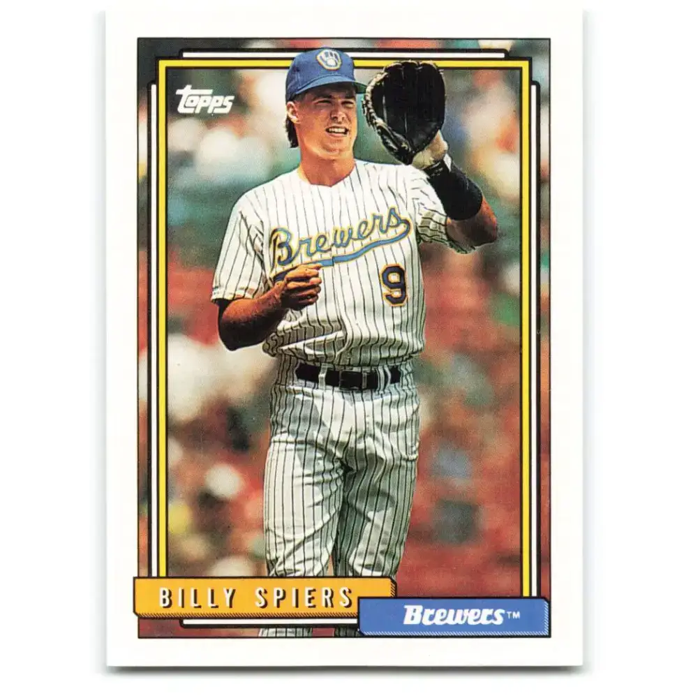 1992 Topps #742 Bill Spiers NM-MT Milwaukee Brewers Baseball Card - Baseball Card Single