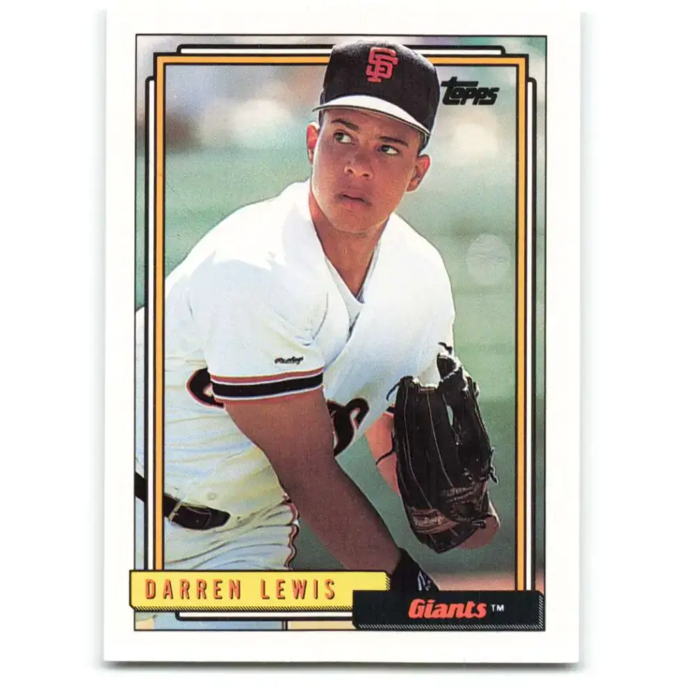 1992 Topps #743 Darren Lewis NM-MT San Francisco Giants Baseball Card - Baseball Card Single