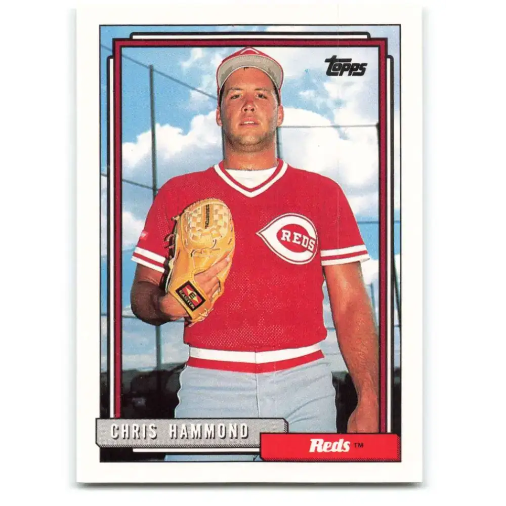 1992 Topps #744 Chris Hammond EX Excellent Cincinnati Reds Baseball Card - Baseball Card