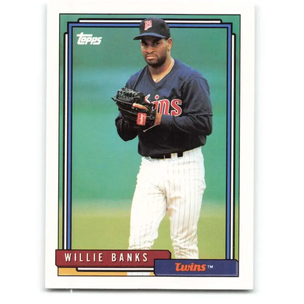 1992 Topps #747 Willie Banks NM-MT Minnesota Twins Baseball Card - Baseball Card Single