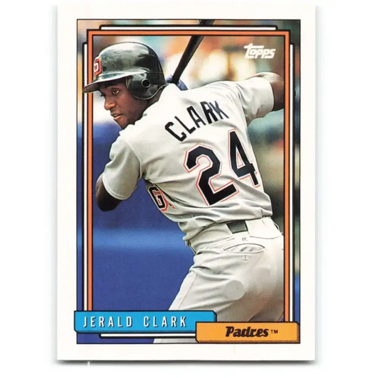 1992 Topps #749 Jerald Clark EX Excellent San Diego Padres Baseball Card - Baseball Card