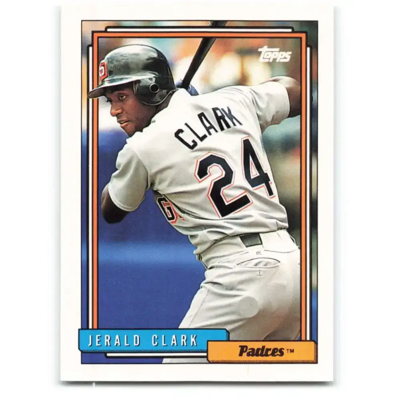 1992 Topps #749 Jerald Clark EX Excellent San Diego Padres Baseball Card
