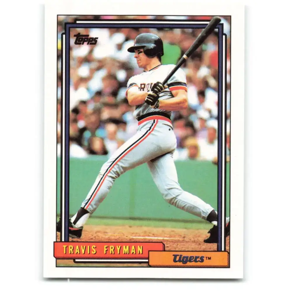1992 Topps #750 Travis Fryman NM-MT Detroit Tigers Baseball Card - Baseball Card Single