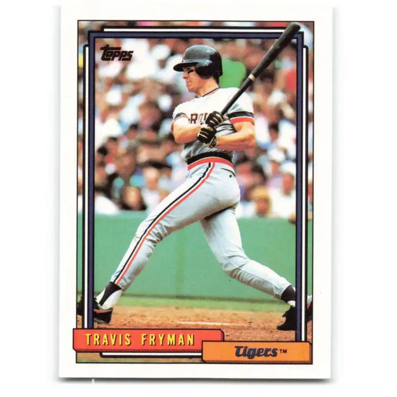 1992 Topps #750 Travis Fryman NM-MT Detroit Tigers Baseball Card - Baseball Card Single