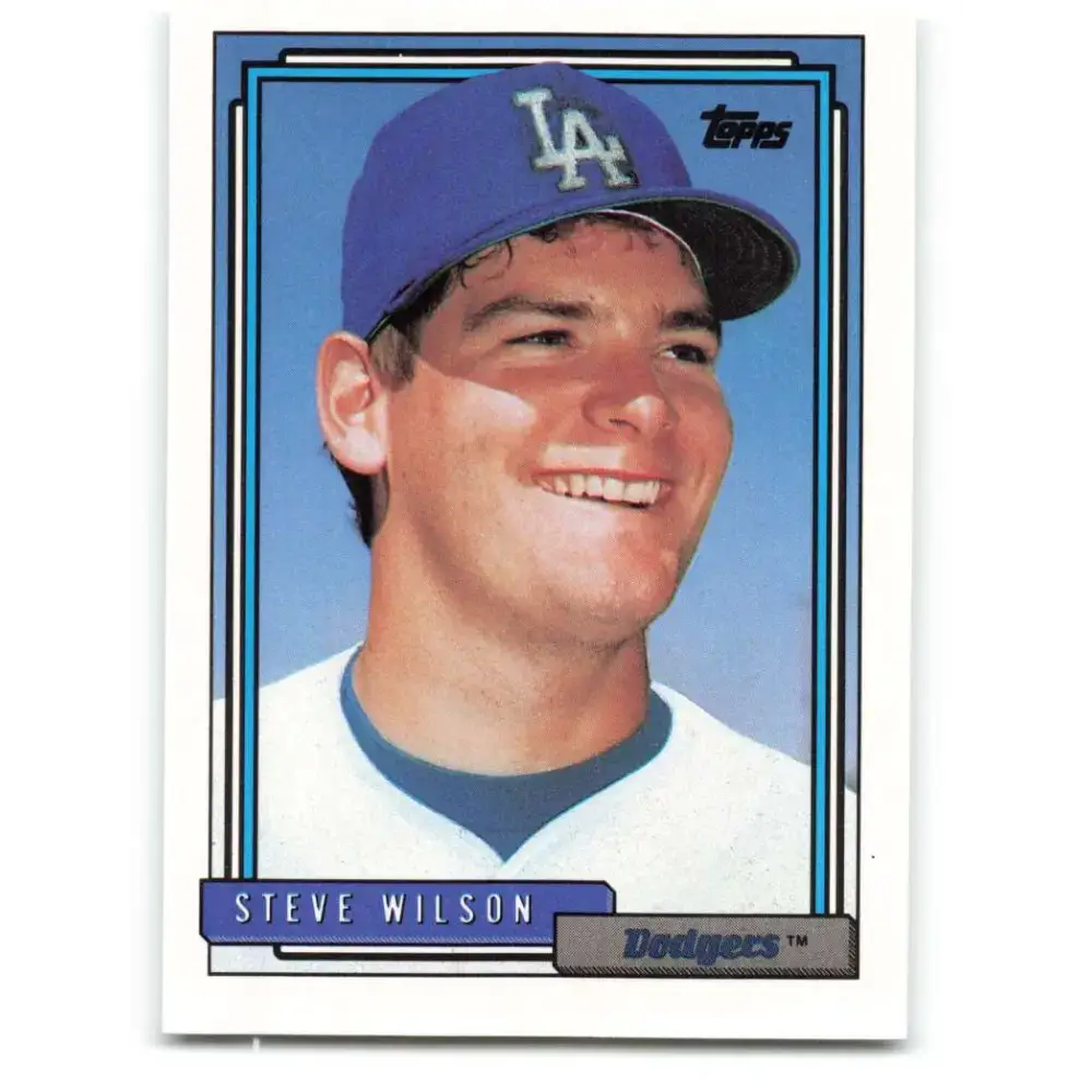 1992 Topps #751 Steve Wilson NM-MT Los Angeles Dodgers Baseball Card - Baseball Card Single