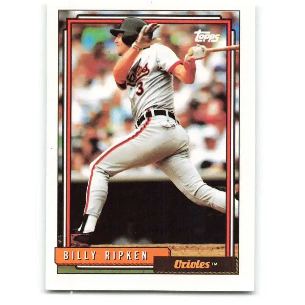 1992 Topps #752 Billy Ripken NM-MT Baltimore Orioles Baseball Card - Baseball Card Single