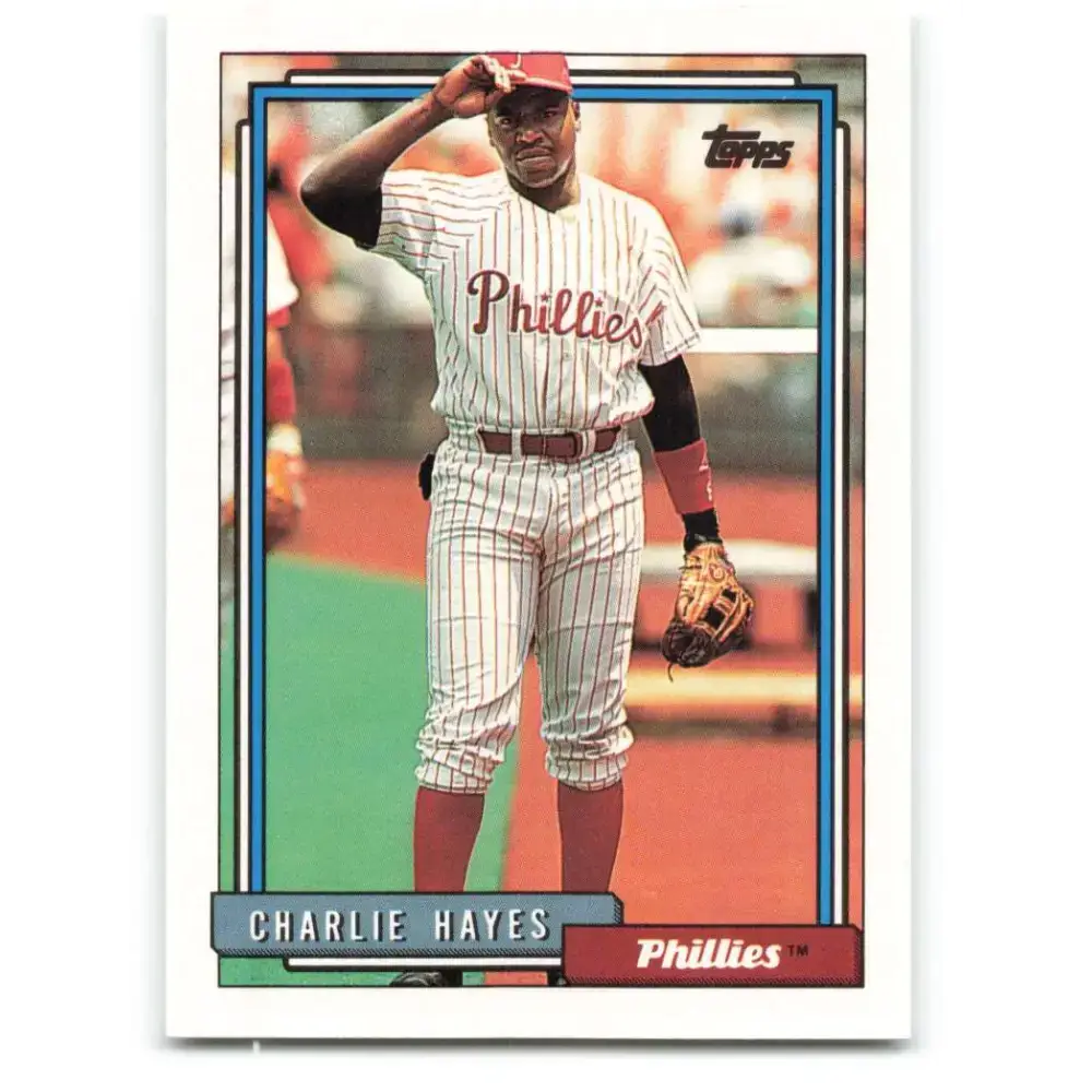 1992 Topps #754 Charlie Hayes NM-MT Philadelphia Phillies Baseball Card - Baseball Card Single