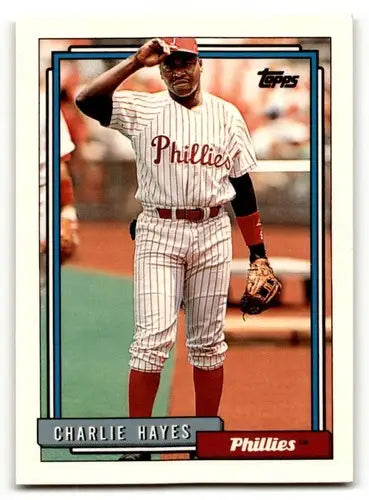 1992 Topps #754 Charlie Hayes Philadelphia Phillies Baseball Cards E ID:55803 - Baseball Card Single