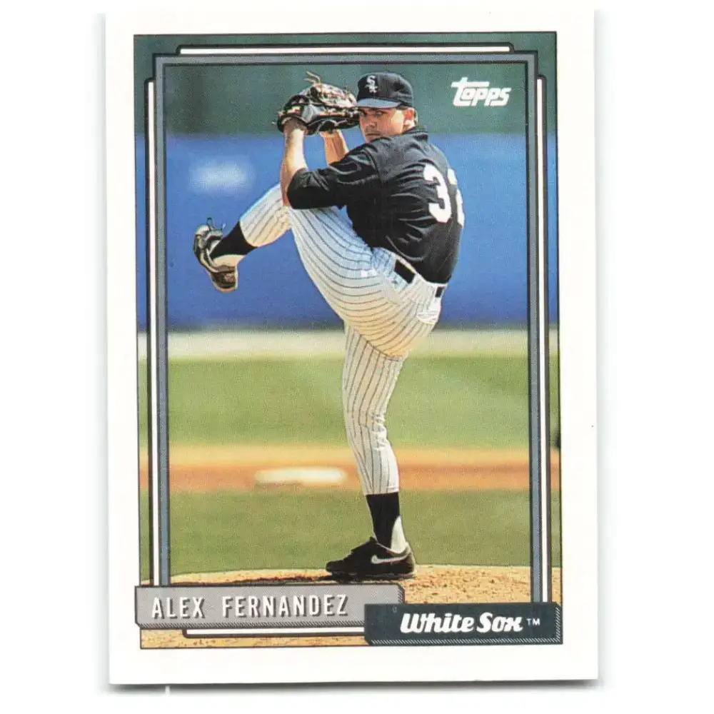 1992 Topps #755 Alex Fernandez EX Excellent Chicago White Sox Baseball Card - Baseball Card Single