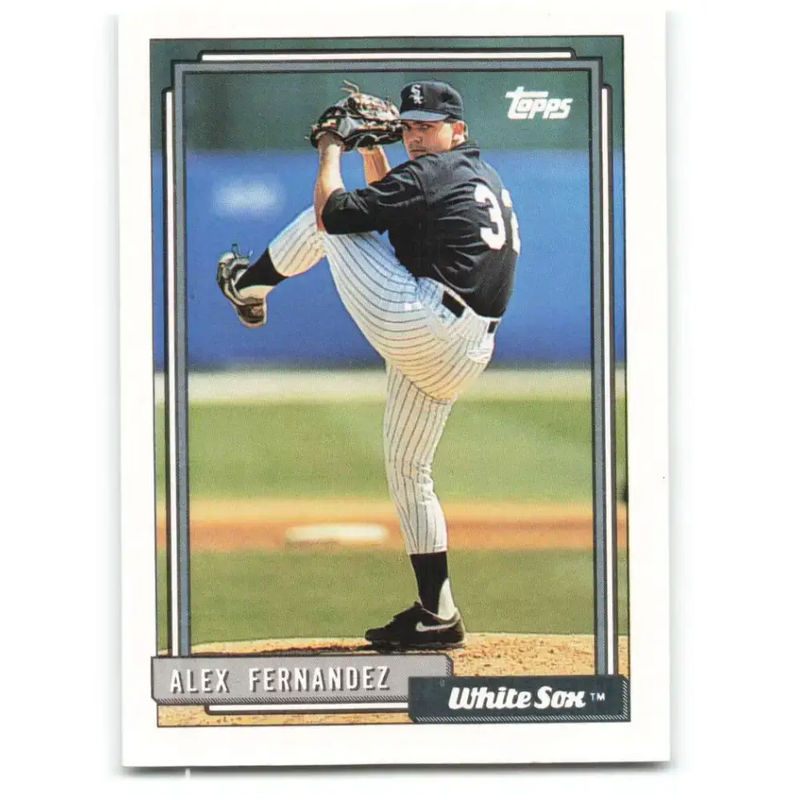 1992 Topps #755 Alex Fernandez EX Excellent Chicago White Sox Baseball Card - Baseball Card Single