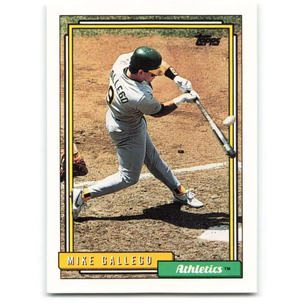 1992 Topps #76 Mike Gallego NM-MT Oakland Athletics Baseball Card
