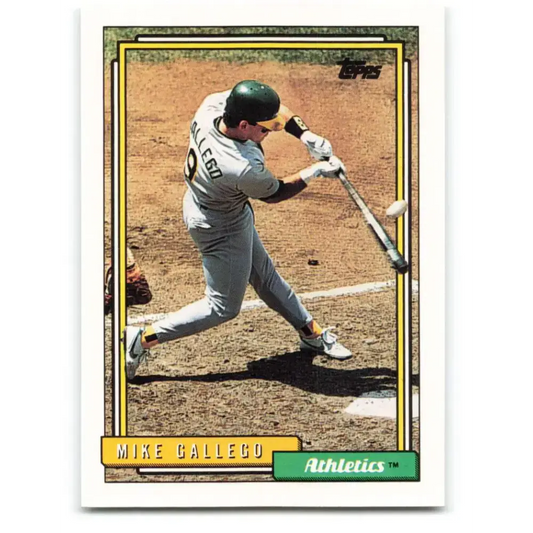 1992 Topps #76 Mike Gallego NM-MT Oakland Athletics Baseball Card
