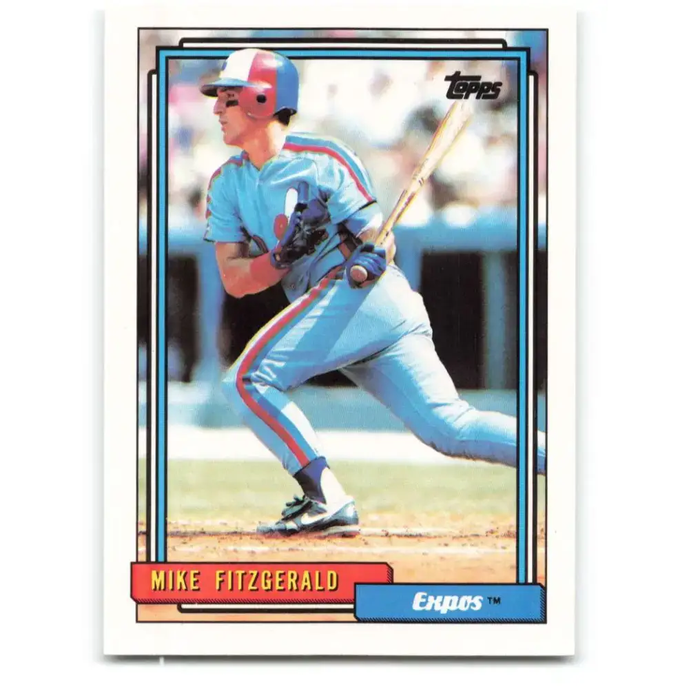 1992 Topps #761 Mike Fitzgerald NM-MT Montreal Expos Baseball Card - Baseball Card Single