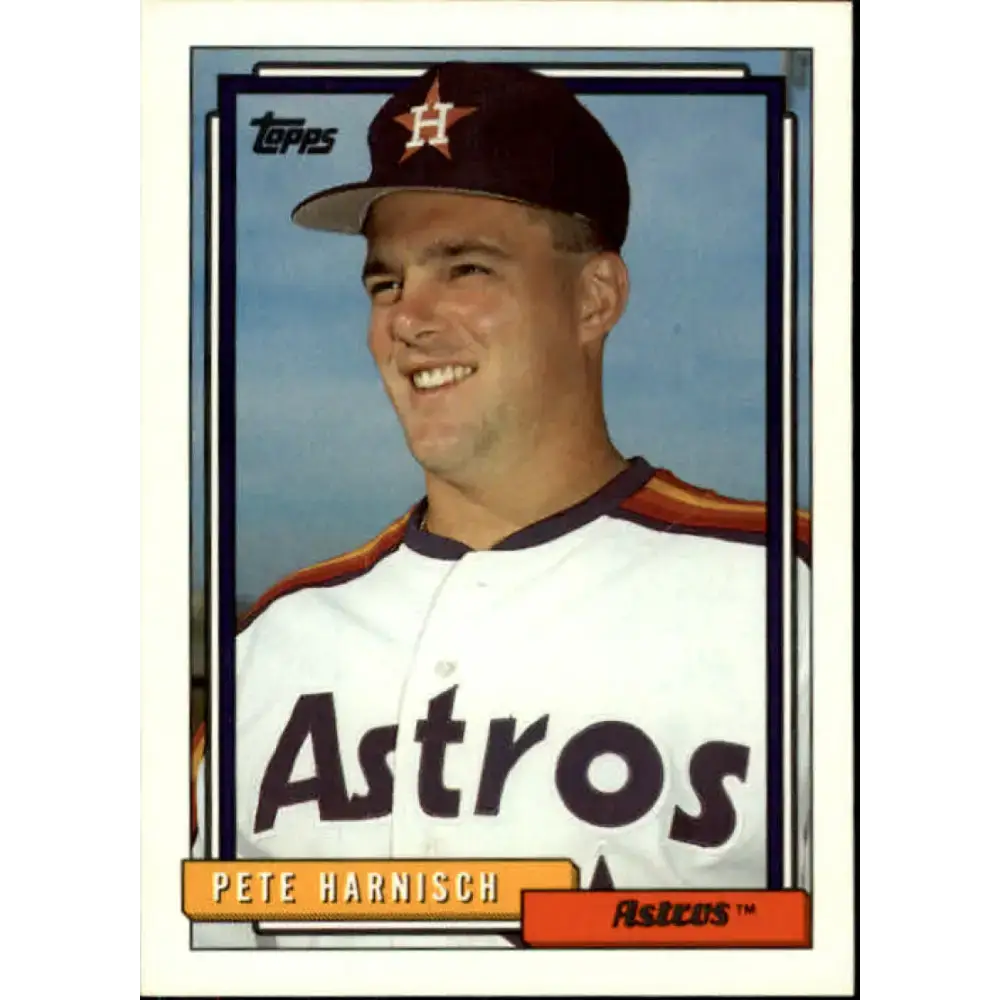 1992 Topps #765 Pete Harnisch NM-MT Houston Astros Baseball Card - Baseball Card Single