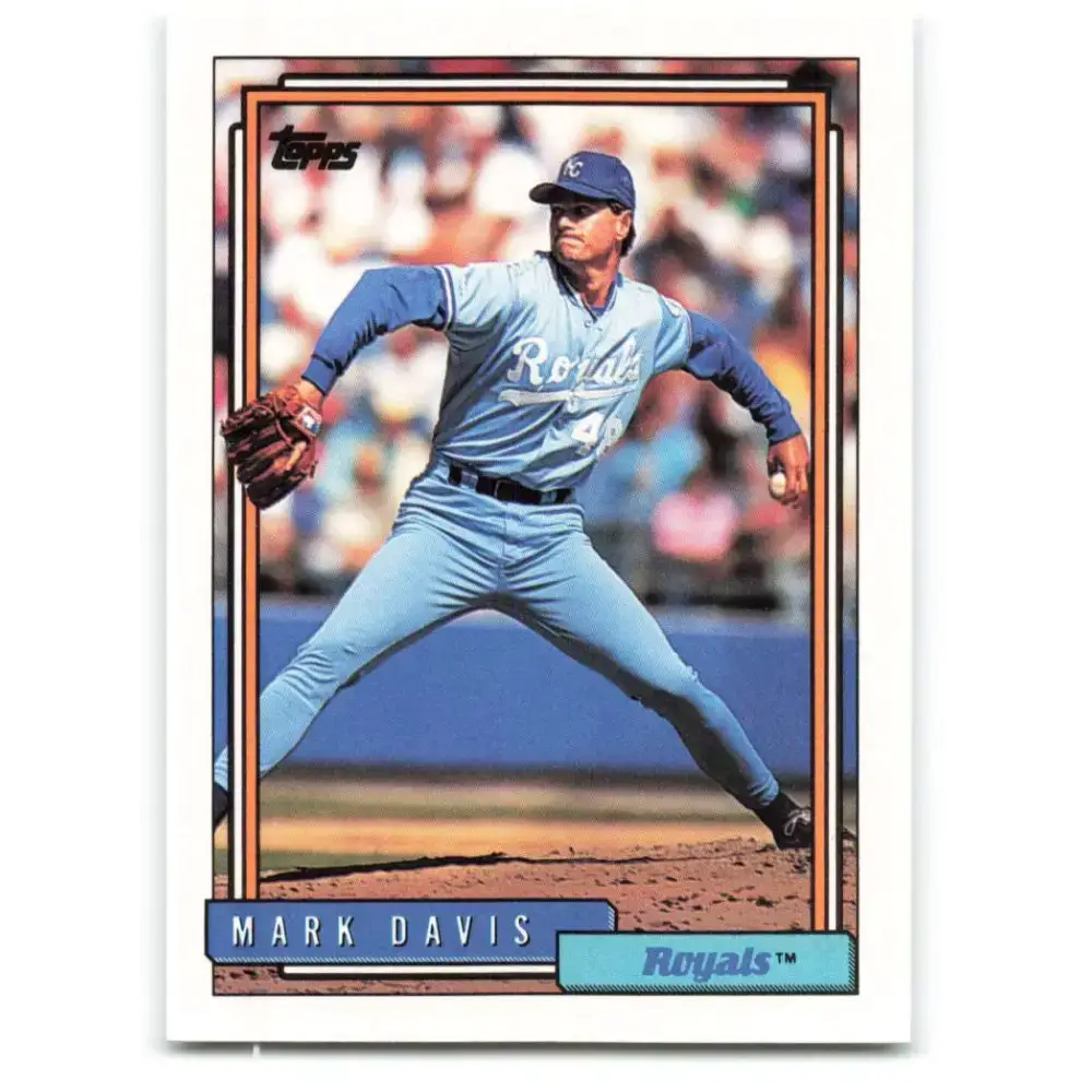 1992 Topps #766 Mark Davis EX Excellent Kansas City Royals Baseball Card - Baseball Card Single