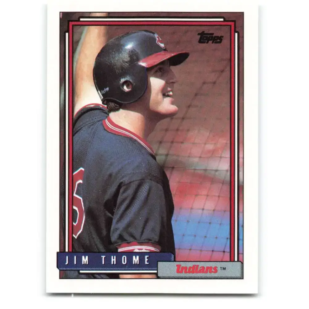 1992 Topps #768 Jim Thome NM-MT Cleveland Indians Baseball Card - Baseball Card Single