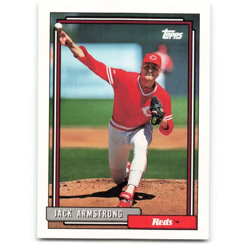 1992 Topps #77 Jack Armstrong EX Excellent Cincinnati Reds Baseball Card - Baseball Card