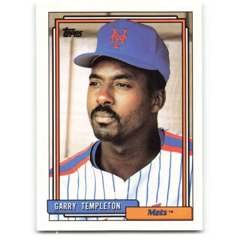 1992 Topps #772 Garry Templeton EX Excellent New York Mets Baseball Card - Baseball Card Single