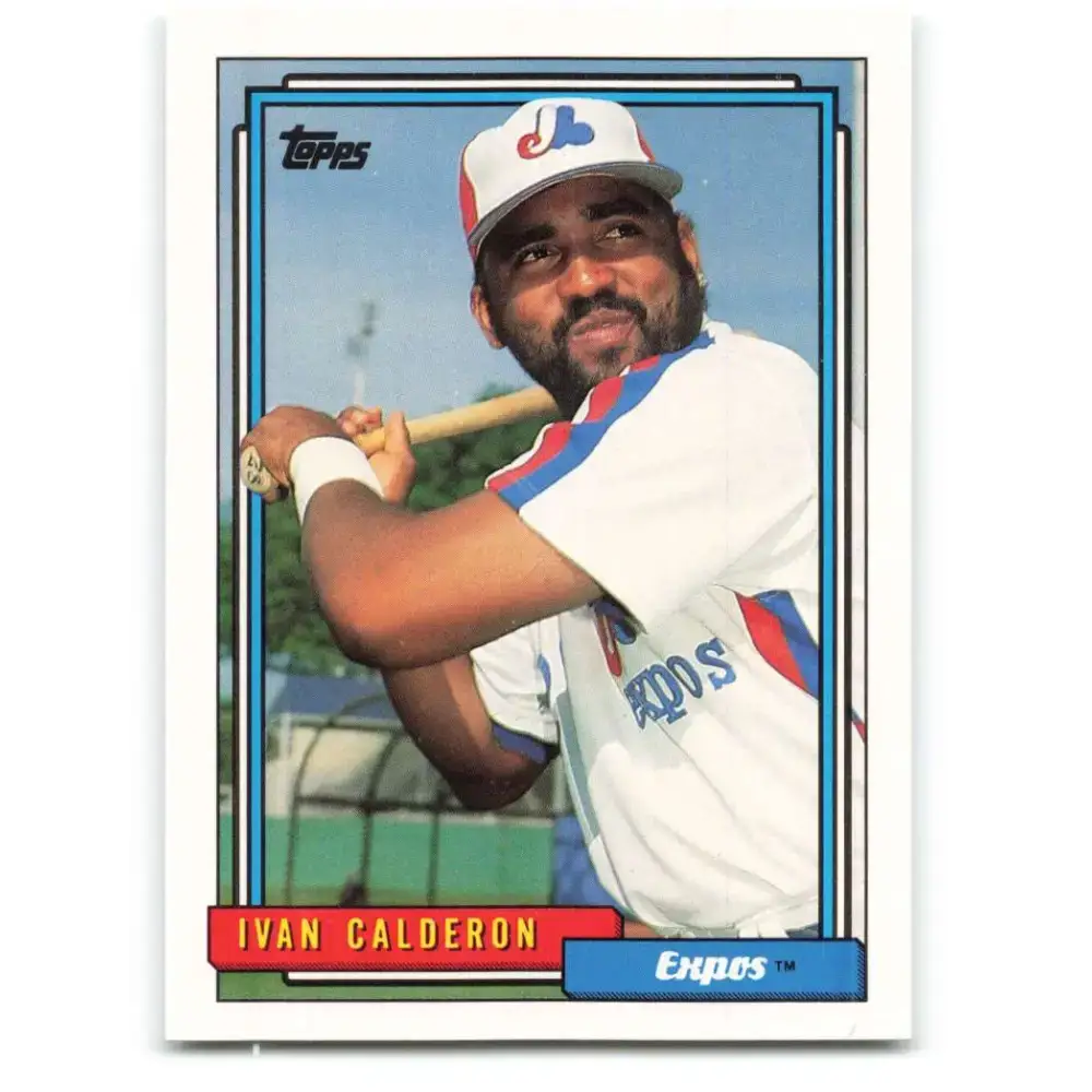 1992 Topps #775 Ivan Calderon EX Excellent Montreal Expos Baseball Card - Baseball Card