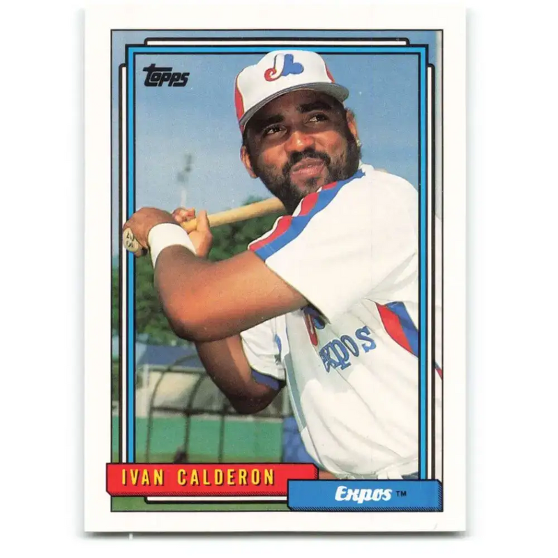 1992 Topps #775 Ivan Calderon EX Excellent Montreal Expos Baseball Card - Baseball Card Single