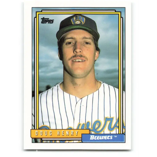 1992 Topps #776 Doug Henry NM-MT RC Rookie Milwaukee Brewers Baseball Card