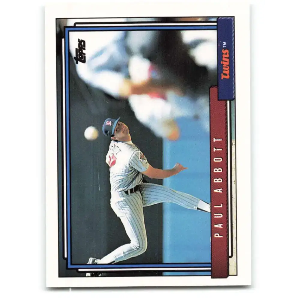 1992 Topps #781 Paul Abbott NM-MT Minnesota Twins Baseball Card - Baseball Card Single