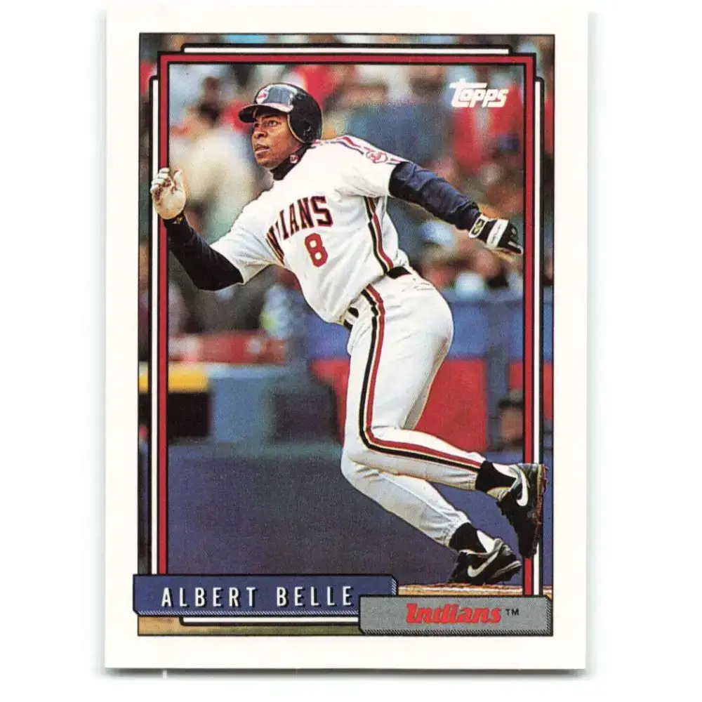 1992 Topps #785 Albert Belle NM-MT Cleveland Indians Baseball Card - Baseball Card Single