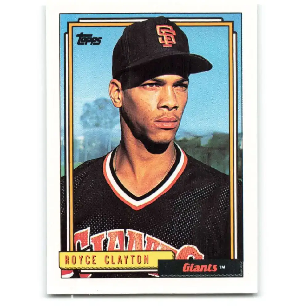 1992 Topps #786 Royce Clayton EX Excellent San Francisco Giants Baseball Card - Baseball Card Single