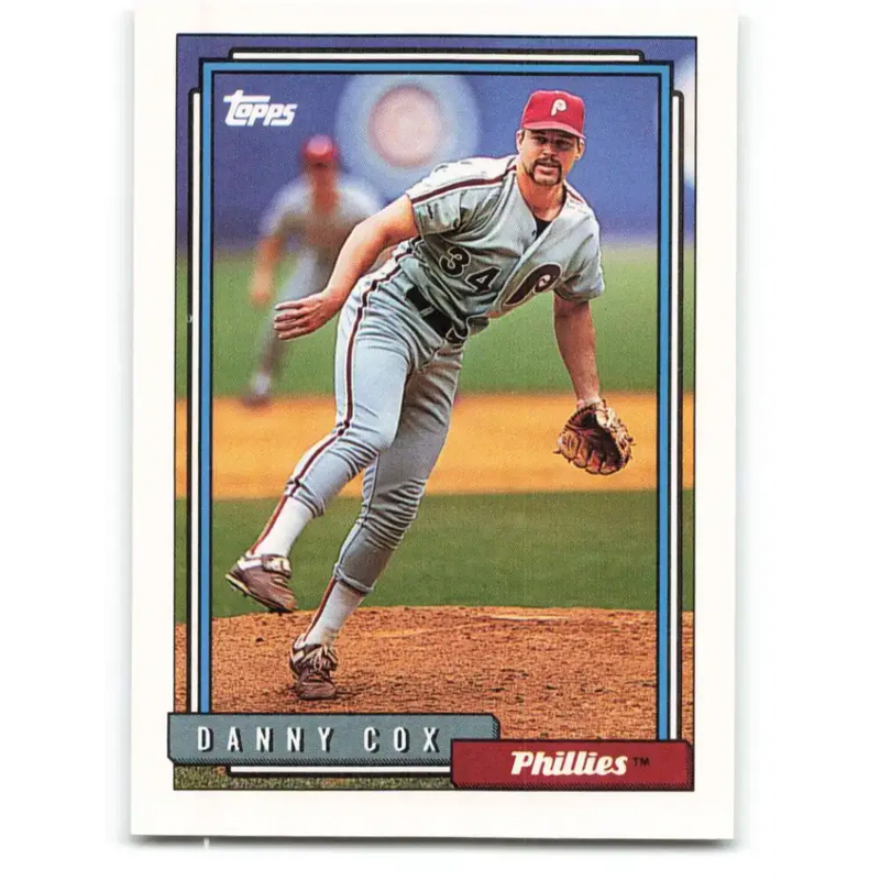 1992 Topps #791 Danny Cox EX Excellent Philadelphia Phillies Baseball Card - Baseball Card Single