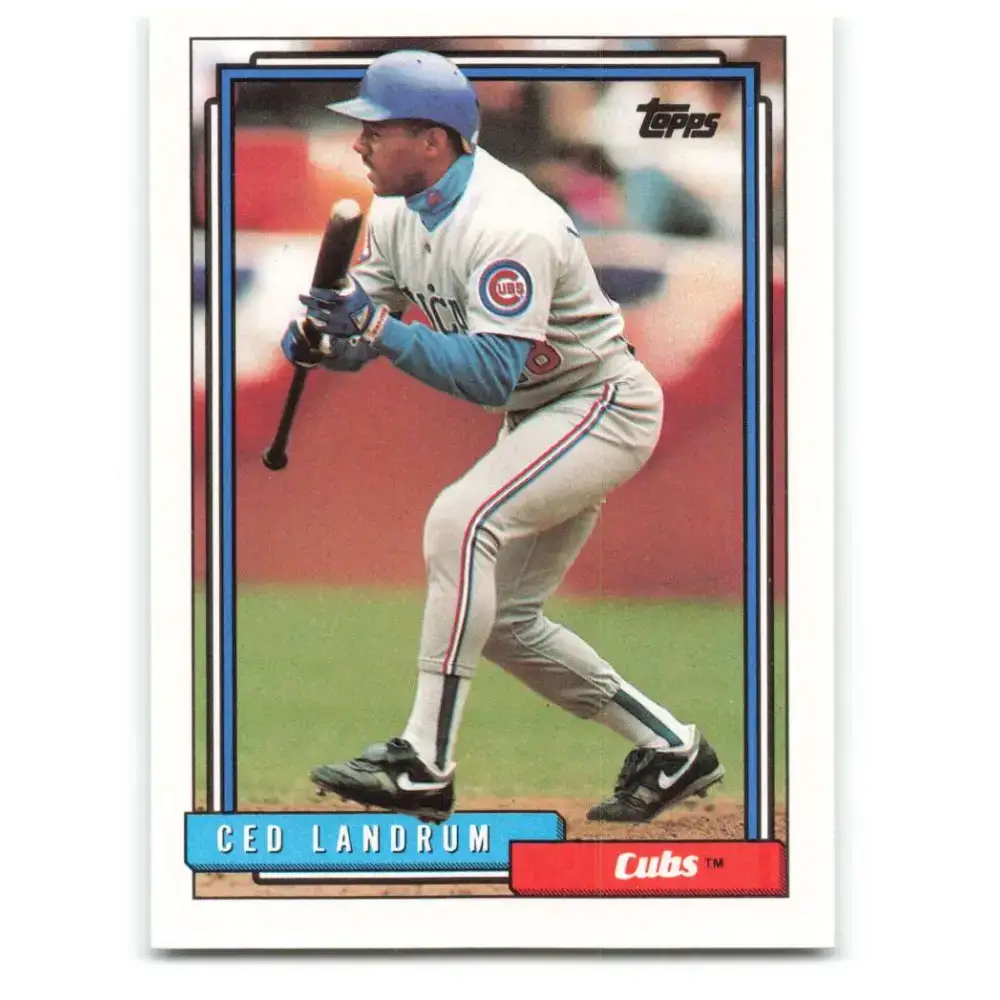 1992 Topps #81 Ced Landrum NM-MT Chicago Cubs Baseball Card - Baseball Card Single