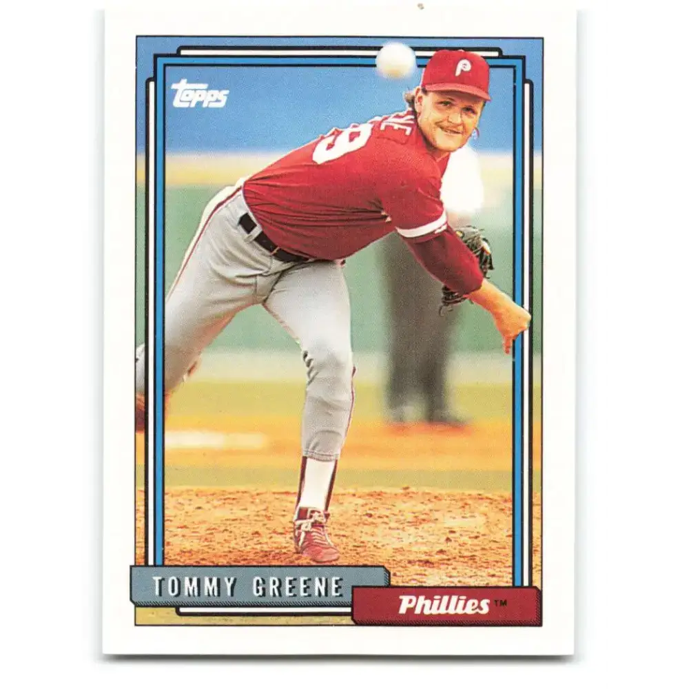 1992 Topps #83 Tommy Greene NM-MT Philadelphia Phillies Baseball Card - Baseball Card Single