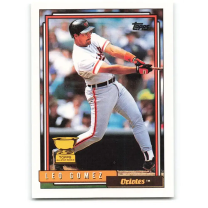 1992 Topps #84 Leo Gomez EX Excellent Baltimore Orioles Baseball Card